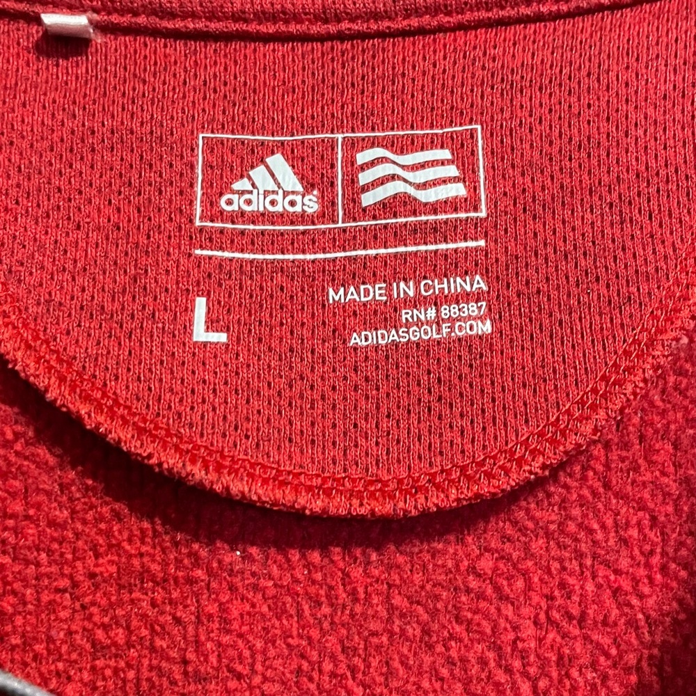 Men’s Adidas Red Quarter-Zip - Picture 6 of 10
